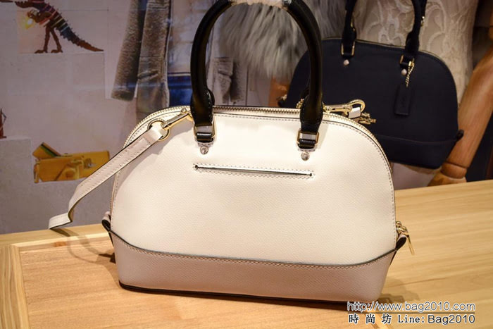 COACH蔻馳 蔻馳原單 全皮貝殼包 37249 容量大 簡單實用 手提斜挎包  Chz1117